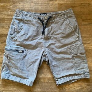 Levis Denizen Size 33 Grey Drawstring Mens Cargo Shorts
